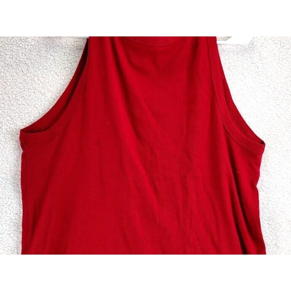 A New Day Women's Red Ribbed Racerback Tank Top Size 3X - Picture 11 of 14